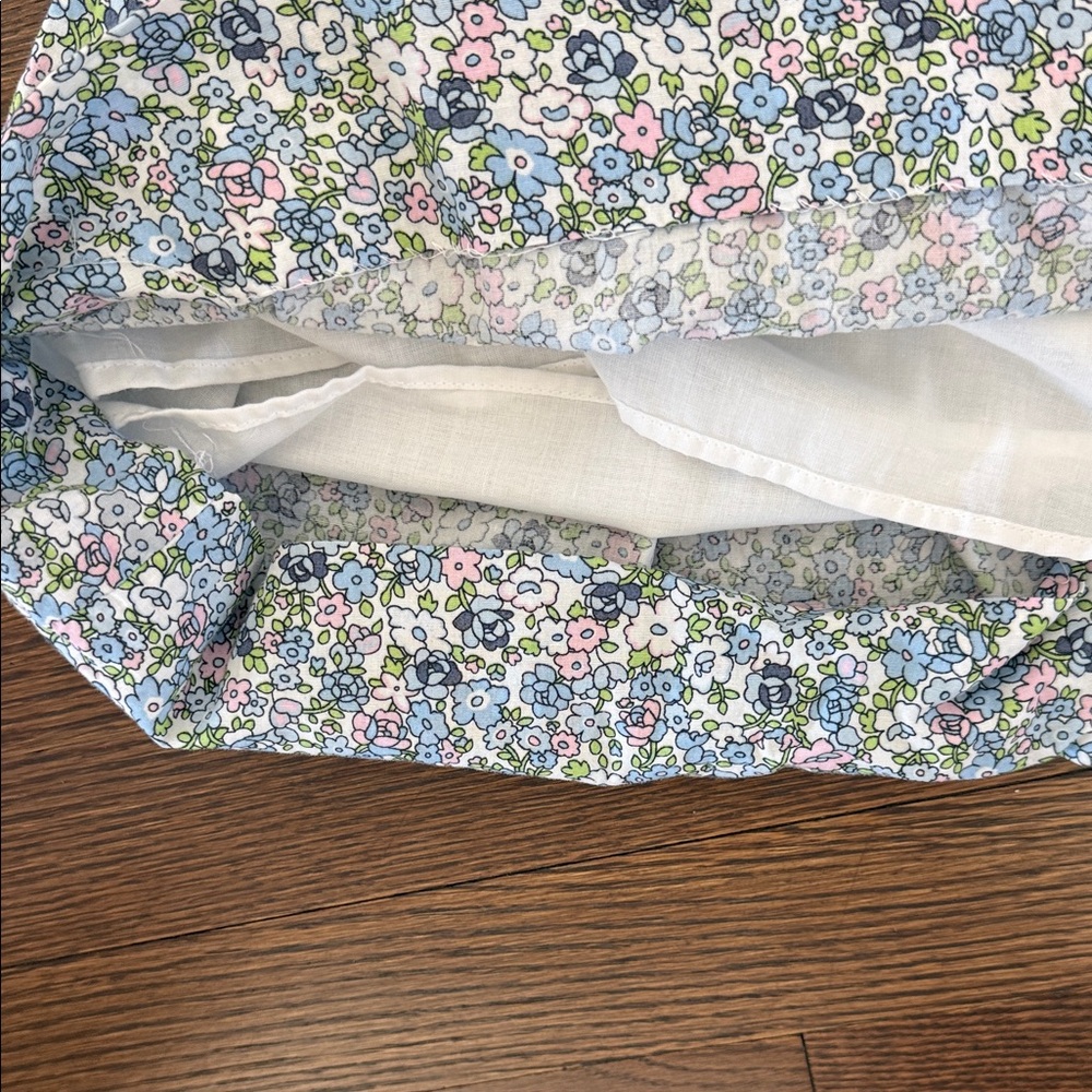 Cecil and Lou Liberty Print Girls' Dress with Embroidered Turkeys 3T - Picture 4 of 5